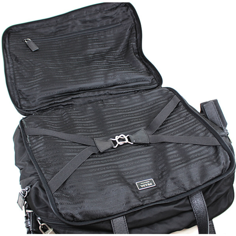 Prada Briefcase Document Bag Shoulder Crossbody B… - image 6